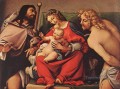 マドンナと子供 セント・ロックとセバスチャン 1522年 ルネッサンス ロレンツォ・ロット